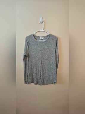 Old Navy Size L Grey Lightweight Sweater Ribbed